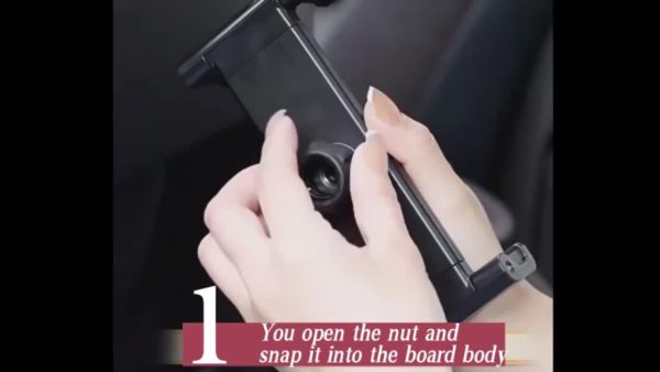 3-in-1 Car Headrest Tablet Stand with 360° Rotation & Adjustable Extended Arm - Image 12