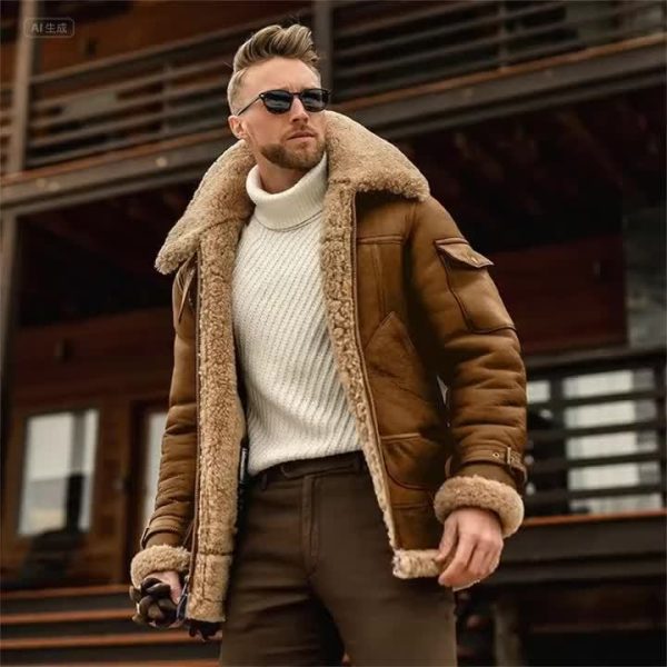Men'S Zip-Up Jacket with Fleece Lining - Image 10