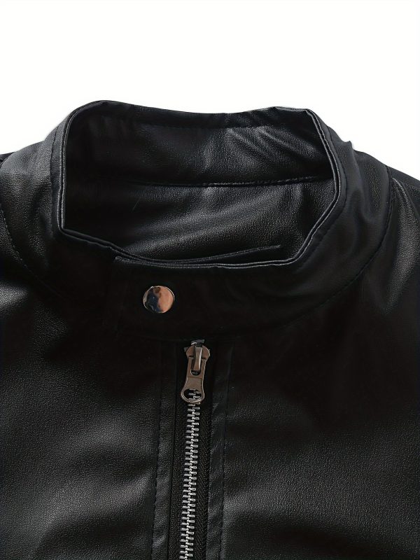 Warm Fleece-Lined Men's Black Jacket - Image 7