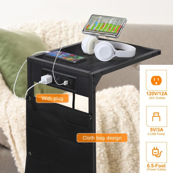 1pc/2pcs Multifunctional C Shaped End Table - Image 8
