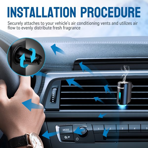 Three Adjustable Smart Car Air Aromatherapy Diffuser - Image 8