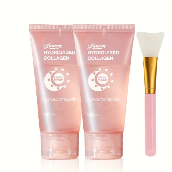 [Collagen Night Wrap Mask] DIMOT Collagen Night Wrap Mask 2.54oz *2 with Jelly Brush - Image 8