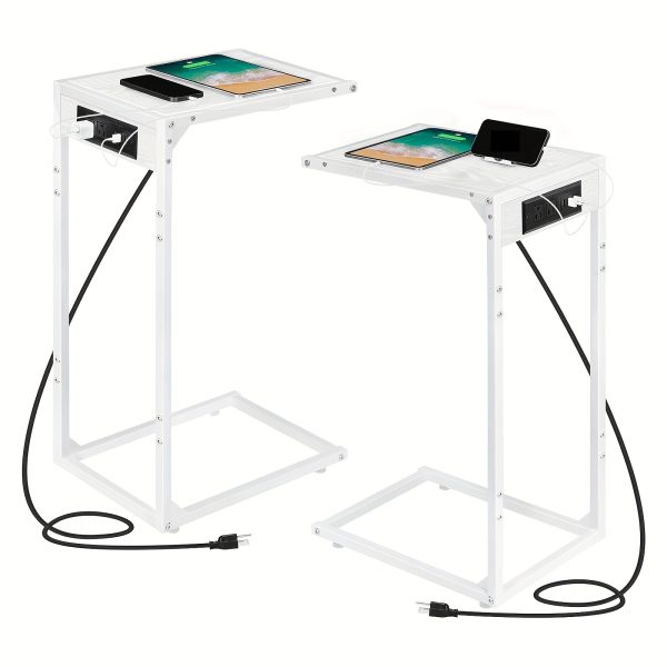 1pc/2pcs Multifunctional C Shaped End Table - Image 5