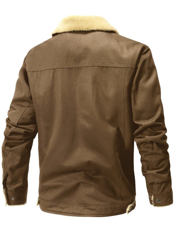 Men'S Fashion Trendy Cotton Fleece-Lined Jacket - Image 9