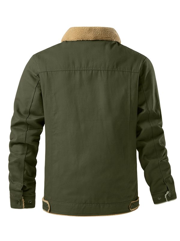 Men'S Fashion Trendy Cotton Fleece-Lined Jacket - Image 7