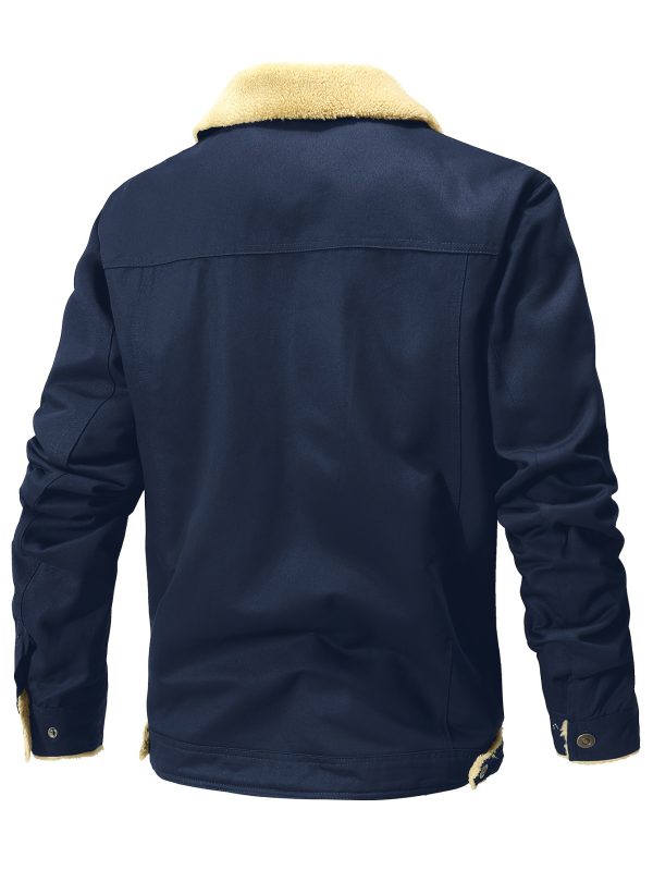 Men'S Fashion Trendy Cotton Fleece-Lined Jacket - Image 10