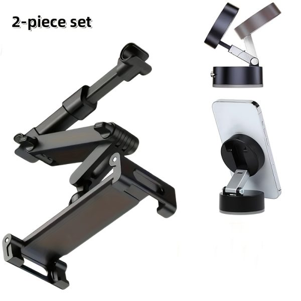 3-in-1 Car Headrest Tablet Stand with 360° Rotation & Adjustable Extended Arm - Image 3
