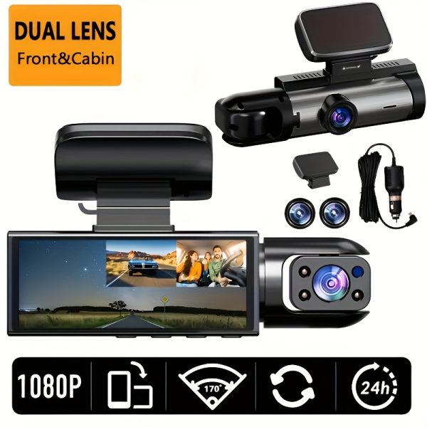 STEWING PREROG 2025 Latest 1080P Dual Dash Cam for Cars - Image 3