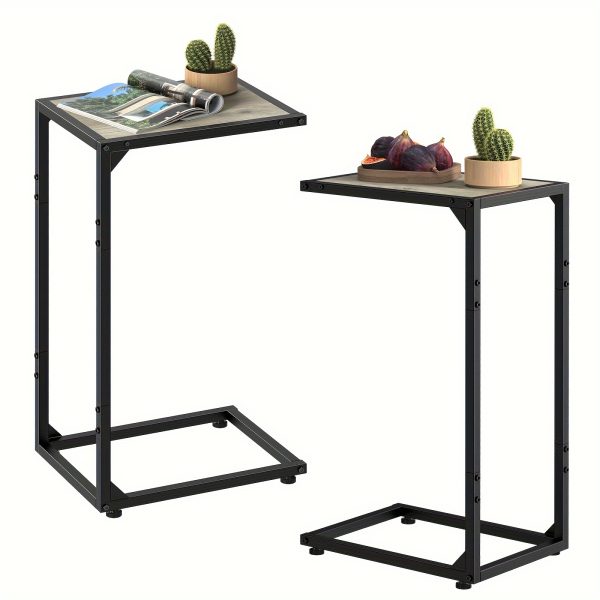 1pc/2pcs Multifunctional C Shaped End Table - Image 3