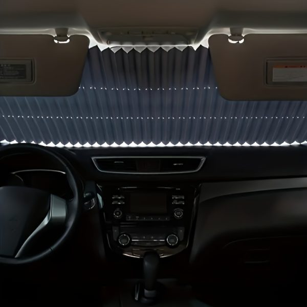1pc Automatic Retractable Folding Sunshade - Image 3