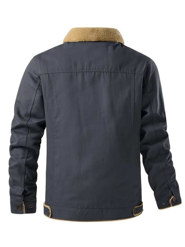 Men'S Fashion Trendy Cotton Fleece-Lined Jacket - Image 6