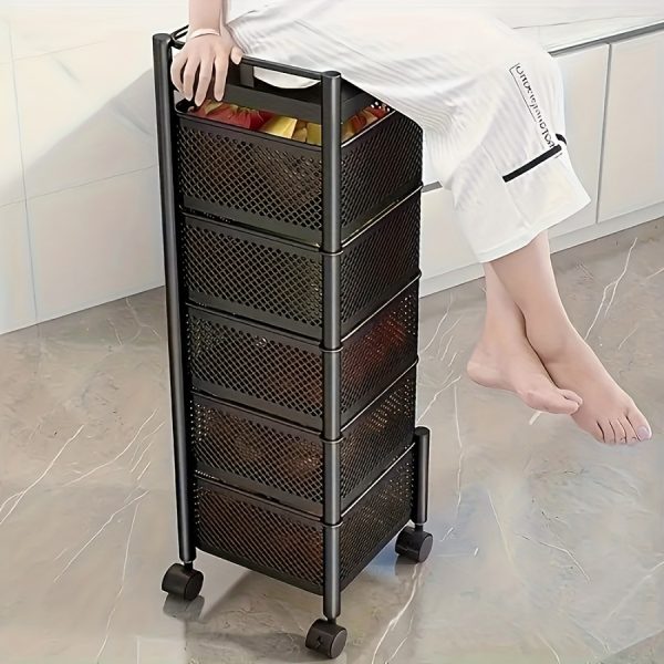 5-Tier Rotating Kitchen Storage Shelf - Image 12