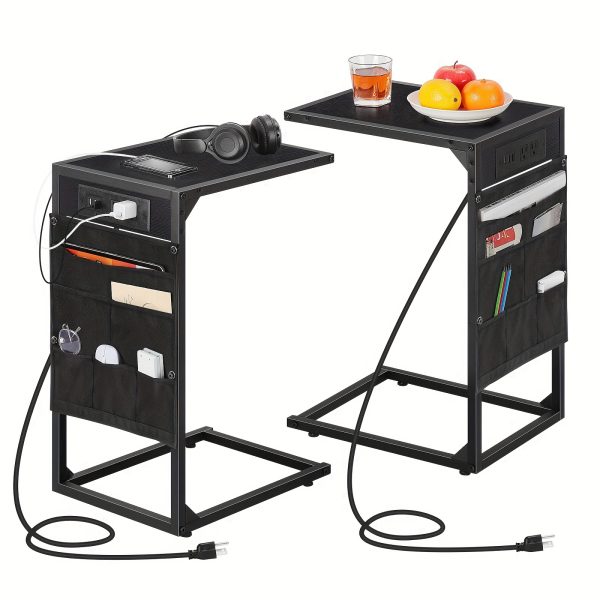 1pc/2pcs Multifunctional C Shaped End Table - Image 14