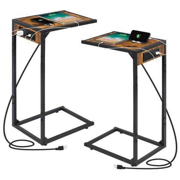 1pc/2pcs Multifunctional C Shaped End Table - Image 7