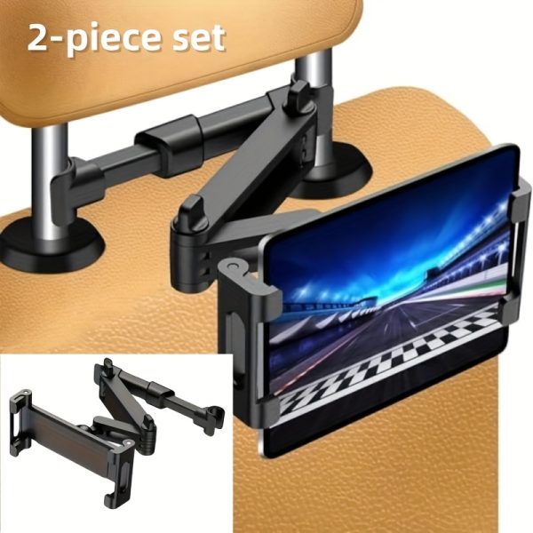 3-in-1 Car Headrest Tablet Stand with 360° Rotation & Adjustable Extended Arm - Image 6