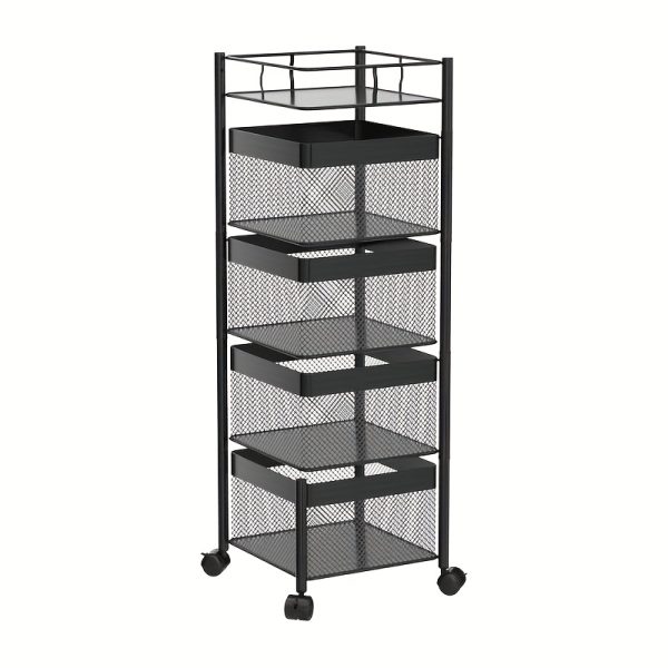 5-Tier Rotating Kitchen Storage Shelf - Image 6