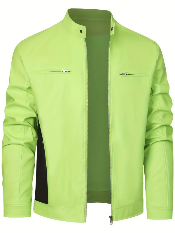 Warm Fleece-Lined Men's Black Jacket - Image 2