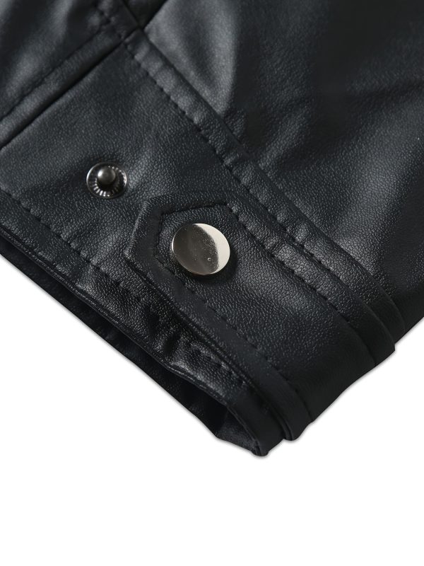 Warm Fleece-Lined Men's Black Jacket - Image 10