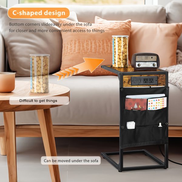 1pc/2pcs Multifunctional C Shaped End Table - Image 6