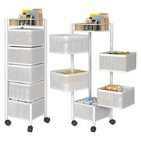 5-Tier Rotating Kitchen Storage Shelf - Image 7