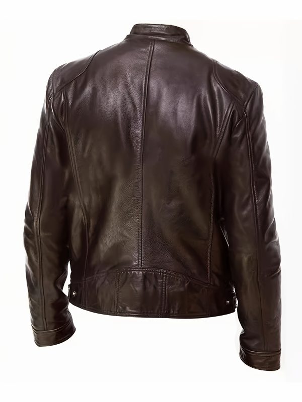 Warm Fleece-Lined Men's Black Jacket - Image 6