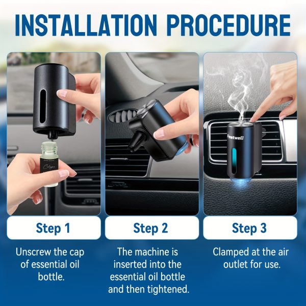 Three Adjustable Smart Car Air Aromatherapy Diffuser - Image 4