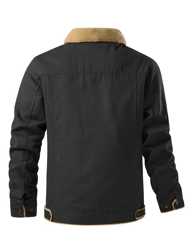 Men'S Fashion Trendy Cotton Fleece-Lined Jacket - Image 8