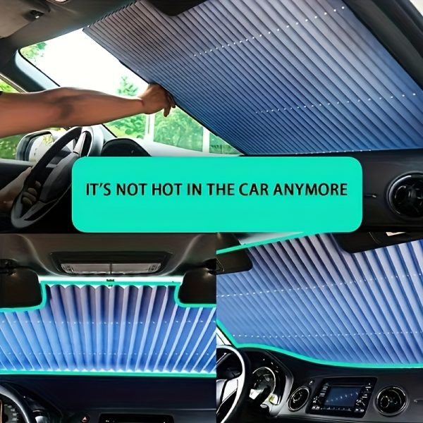 1pc Automatic Retractable Folding Sunshade - Image 8