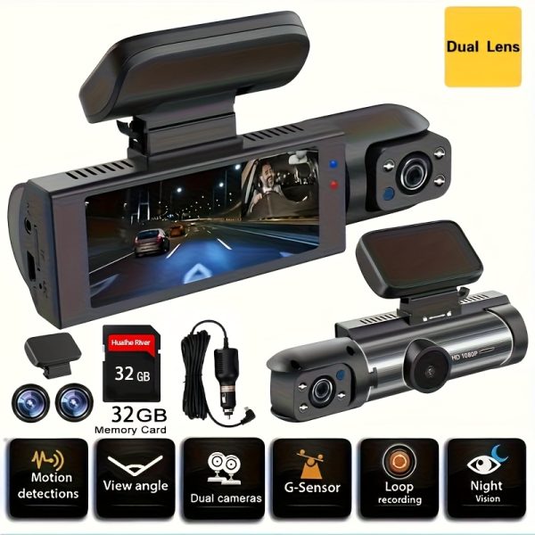 STEWING PREROG 2025 Latest 1080P Dual Dash Cam for Cars