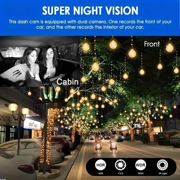STEWING PREROG 2025 Latest 1080P Dual Dash Cam for Cars - Image 8