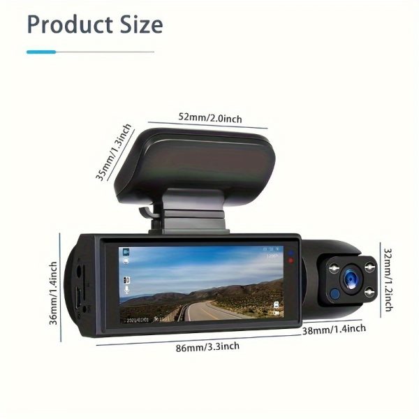 STEWING PREROG 2025 Latest 1080P Dual Dash Cam for Cars - Image 2
