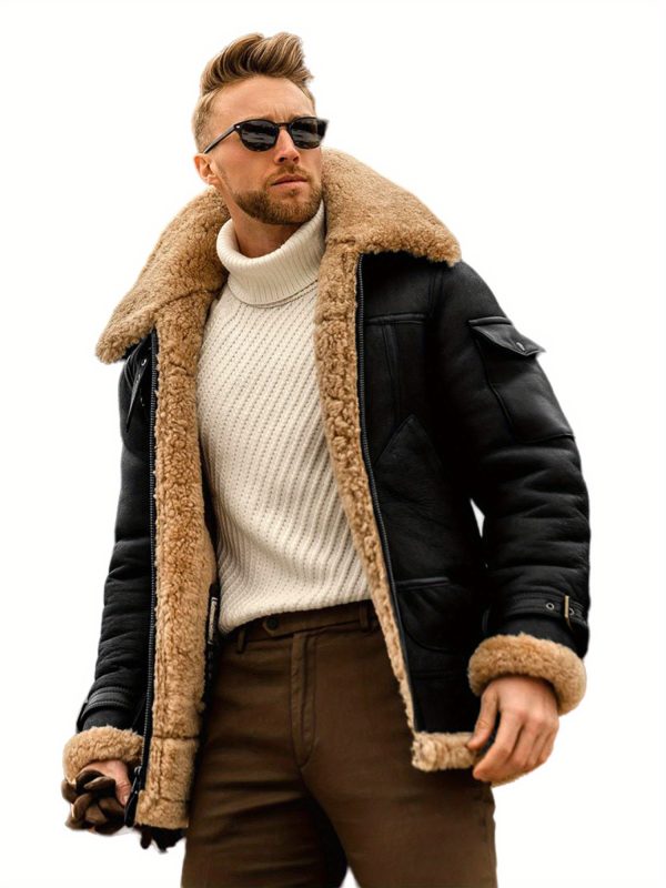 Men'S Zip-Up Jacket with Fleece Lining - Image 3